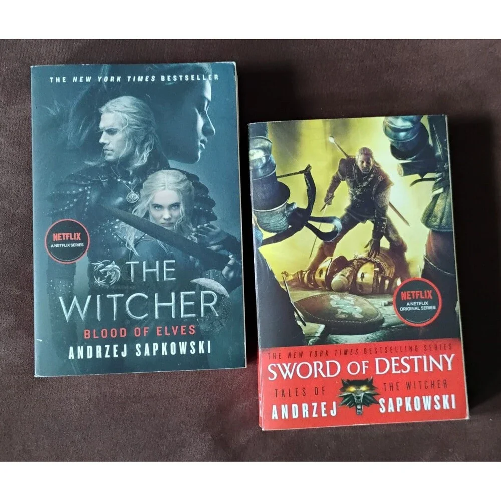 The Witcher Books (Lot of 2) - Sword of Destiny & Blood of Elves USED